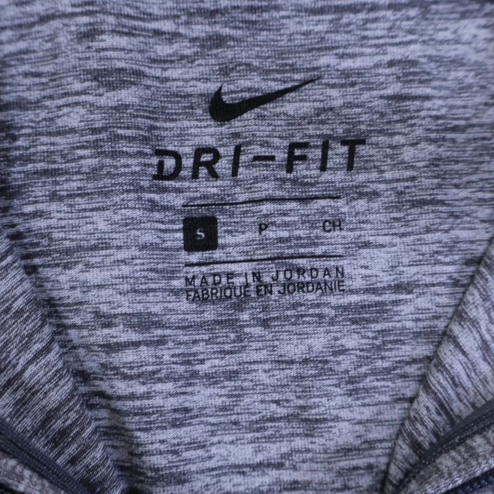 Nike Running UNI Panthers Dri-FIT‎ Quarter Zip Grey Heathered Top Womens Small